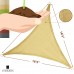 LyShade 16'5" x 16'5" x 16'5" Triangle Sun Shade Sail Canopy - UV Block for Patio and Outdoor   